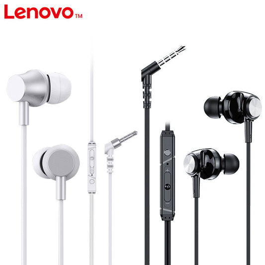 Lenovo 聯想 - QF320入耳式 重低音高音質線控 3.5mm 聽歌通話 有線耳機