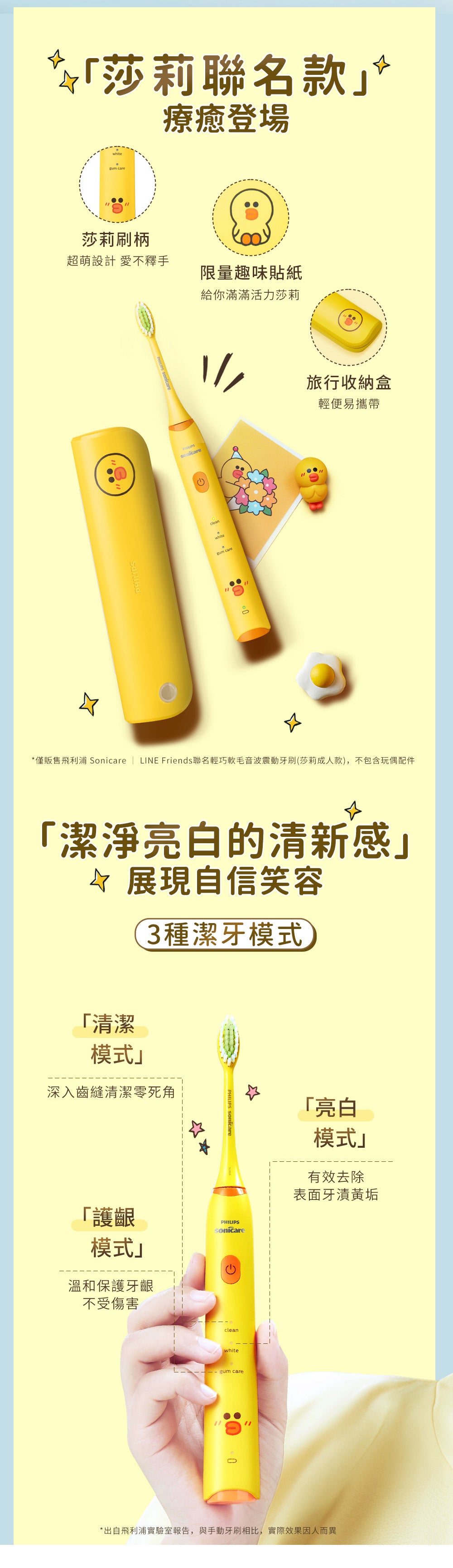 Philips Philips - SONICARE x LINE FRIENDS 成人款 (HX2482)音波電動內衣限定套組 - SALLY 莎莉