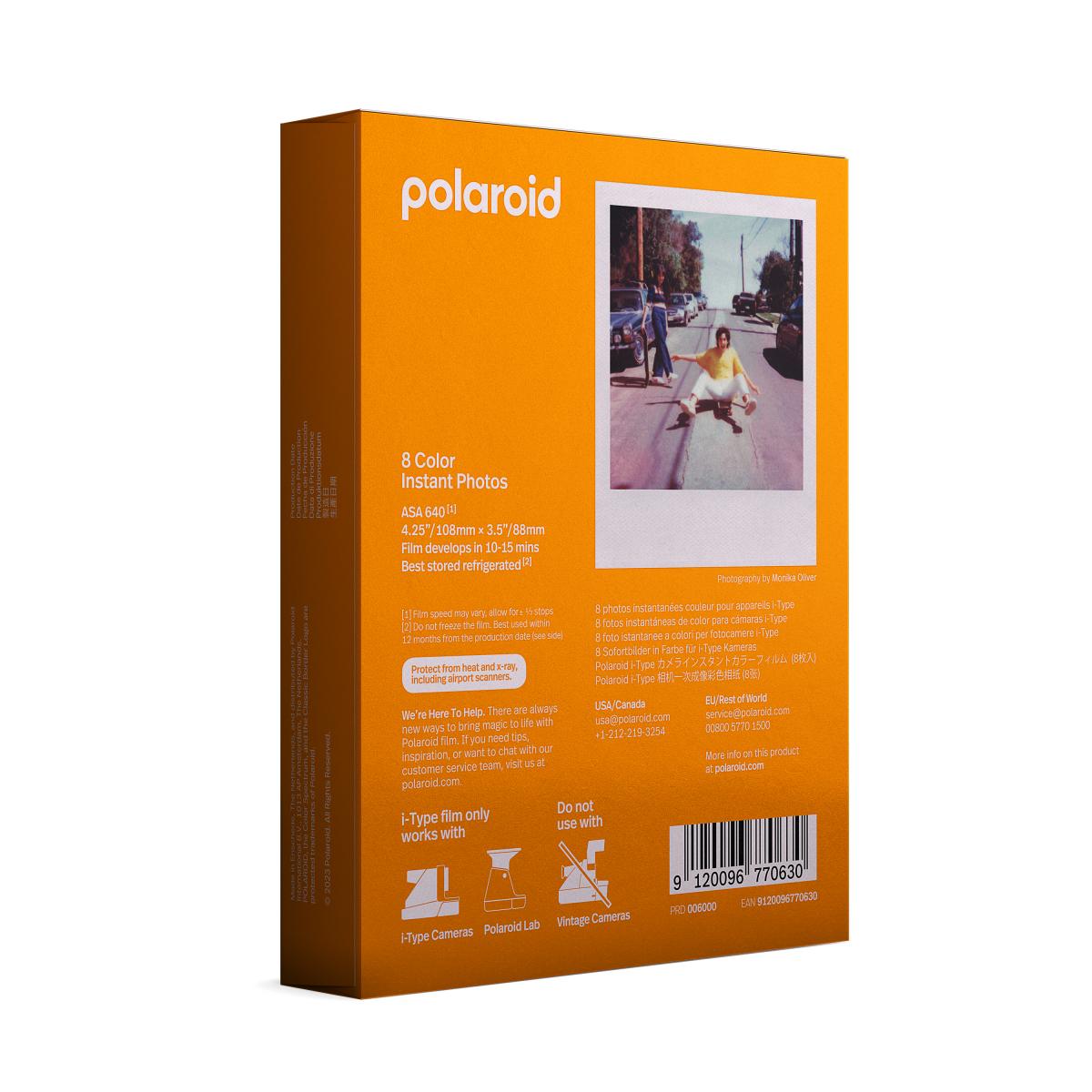 Polaroid - 寶麗來彩色相紙 Polaroid i-Type 彩色白框相紙 即影即有相機白色相框彩色相紙 Now+ Now Polaroid Lab相機彩色相紙 (6000)