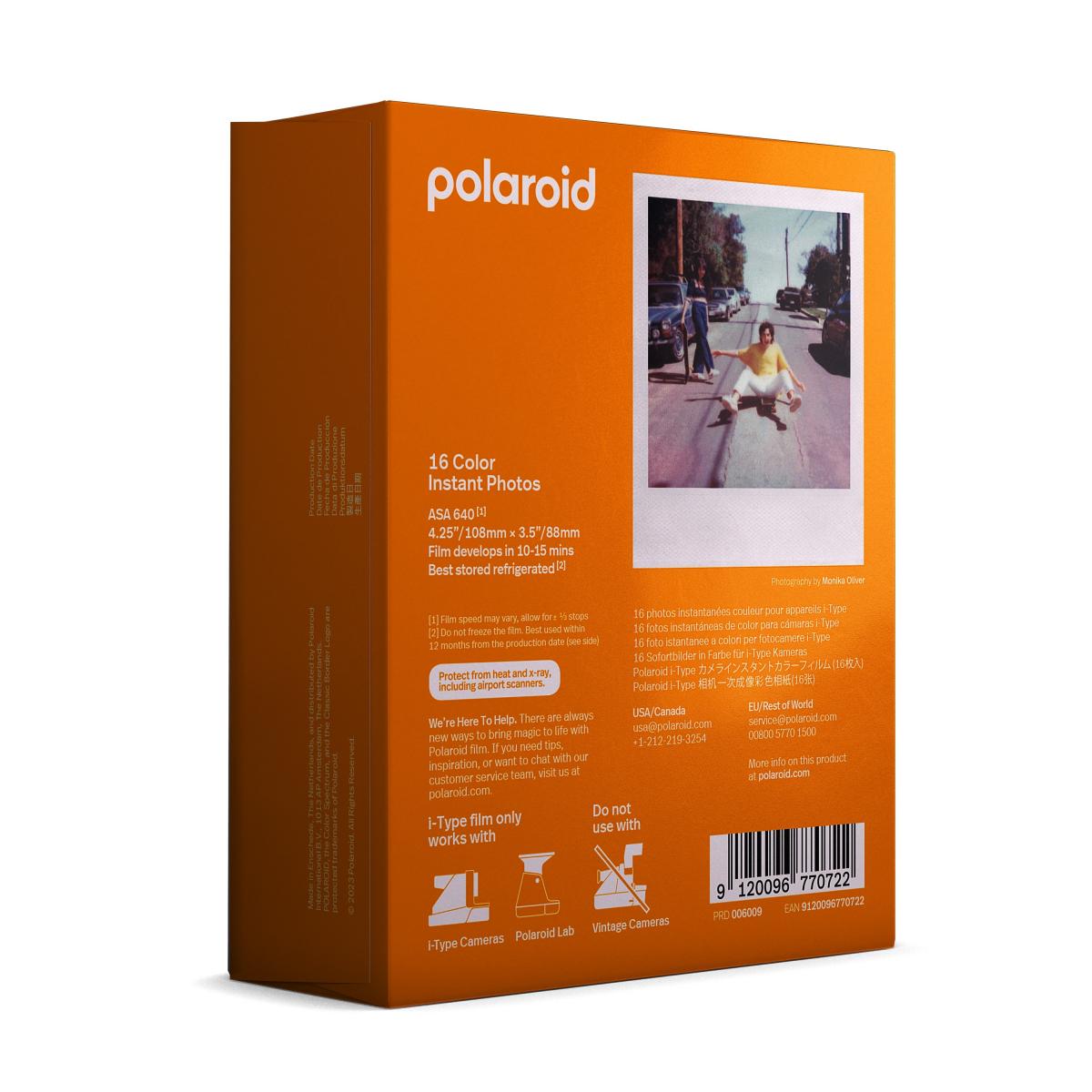 Polaroid - 寶麗來彩色相紙 Polaroid i-Type 白框彩色相紙即影即有相機白框彩色相紙 Now+ Now Polaroid Lab 彩色相紙雙包裝/孖裝 (6009)