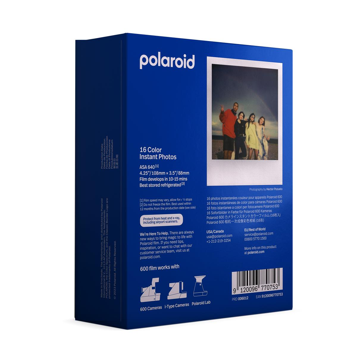 Polaroid - 寶麗來彩色相紙 Polaroid Color Film for 600 - double pack 即影即有相機白色相框彩色相紙雙包裝/孖裝 (6012)