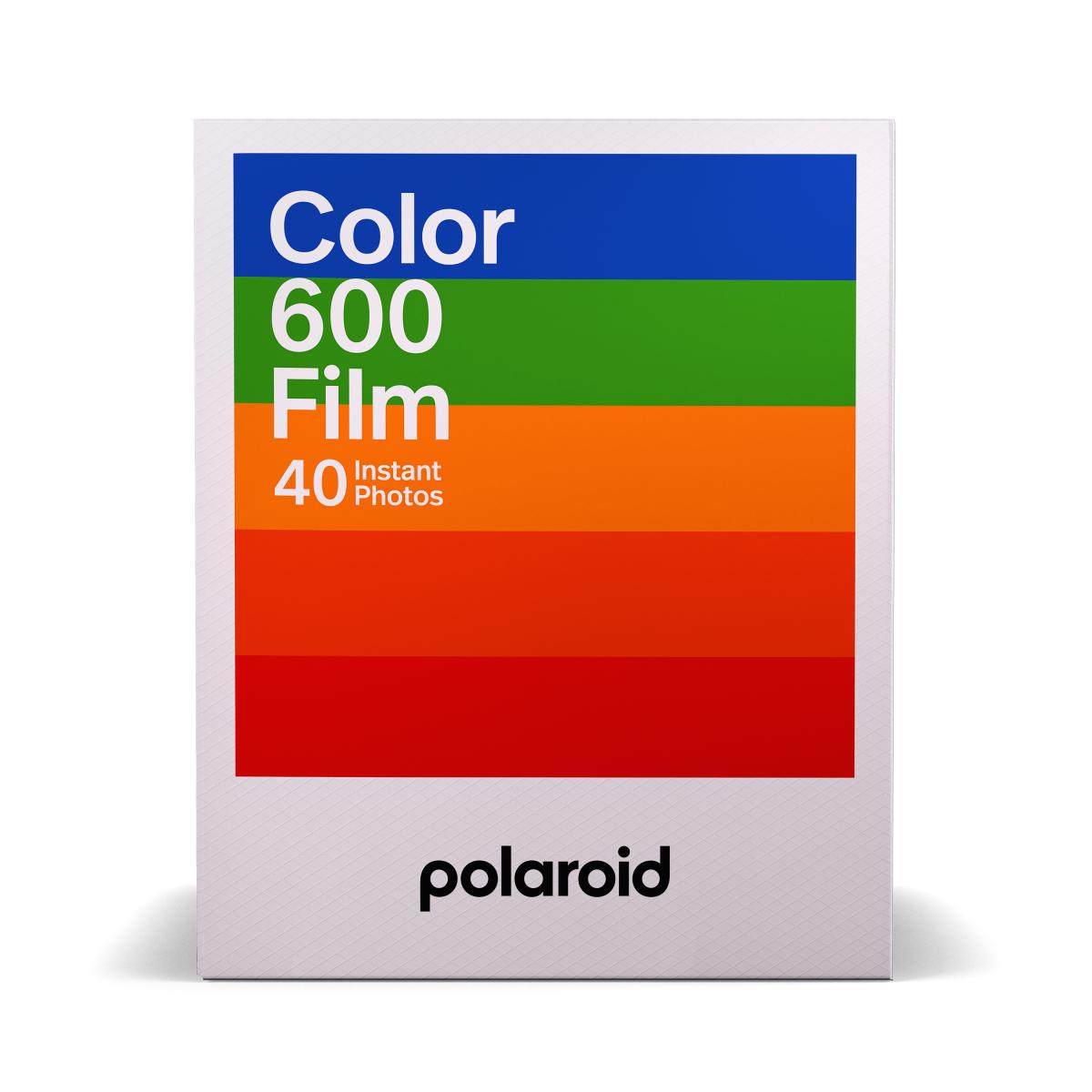 Polaroid - 寶麗來彩色相紙 Polaroid Color film for 600 – x40 film pack 白色相框彩色相紙40裝 即影即有相機彩色相紙 (6013)