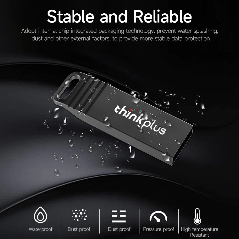 Lenovo 聯想 - THINKPLUS 防水防塵 金屬 USB2.0手指 (8GB/16GB/64GB)