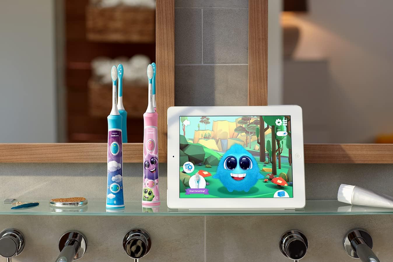 Philips 飛利浦 - Sonicare For Kids 兒童聲波震動牙刷 粉紅色 APP支持 HX6351/41