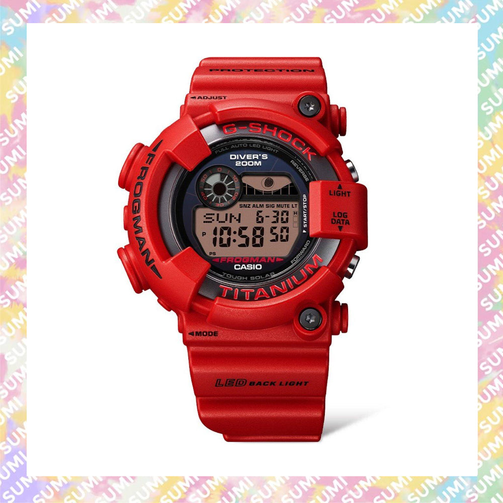 Casio - G-SHOCK Master of G FROGMAN系列 GW-8230NT-4 30週年紀念紅蛙人太陽能潛水手錶