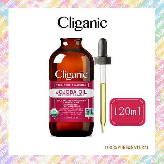 Cliganic - USDA認證 100%純天然冷壓荷荷巴油 120ml