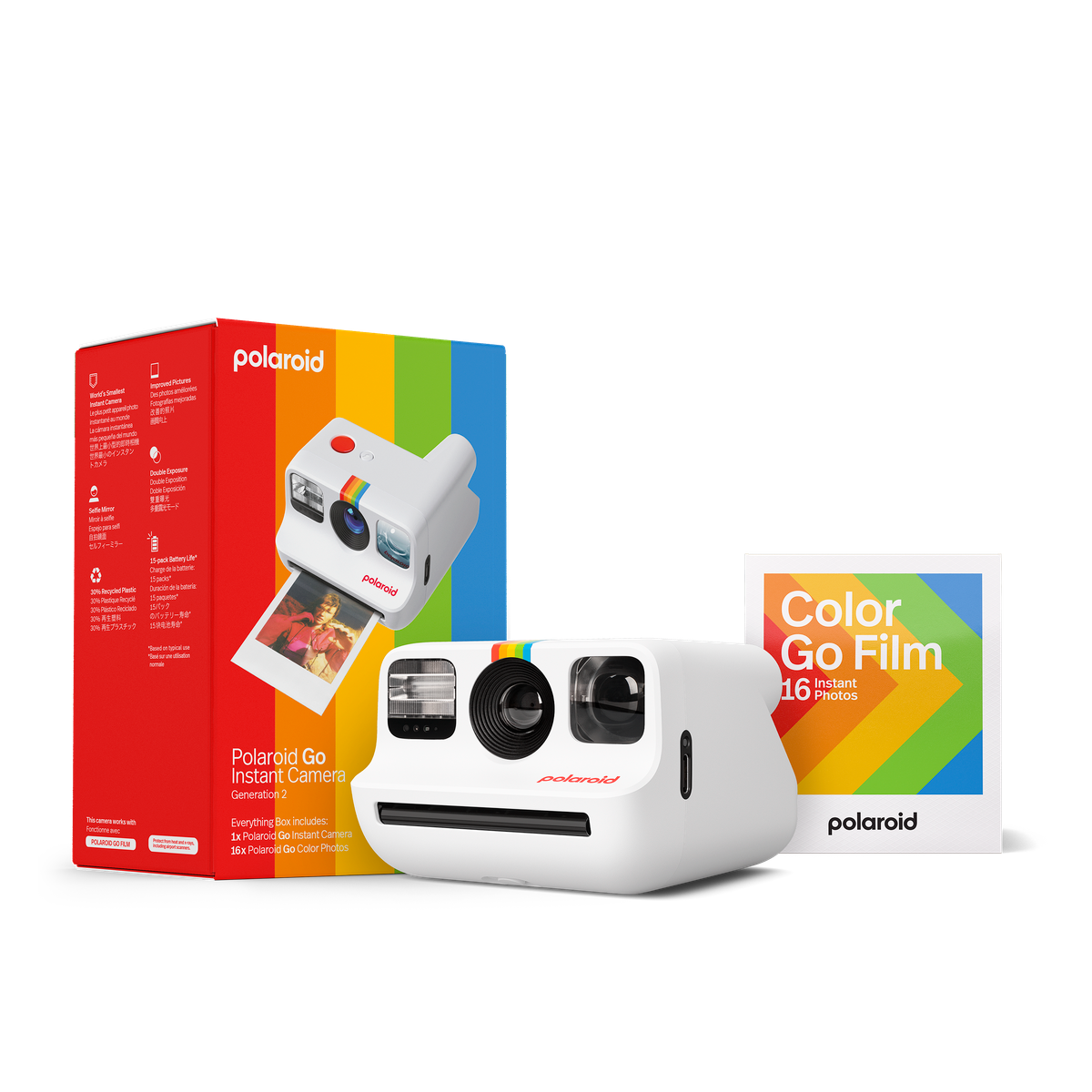 Polaroid - 寶麗來相機相紙套裝 Polaroid Go Gen 2 二代即影即有相機相紙套裝 (白色)