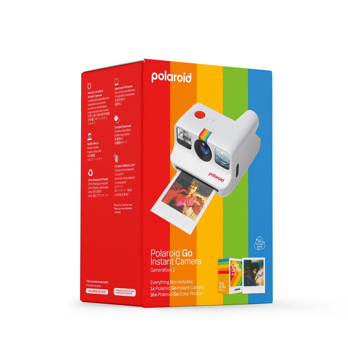 Polaroid - 寶麗來相機相紙套裝 Polaroid Go Gen 2 二代即影即有相機相紙套裝 (白色)