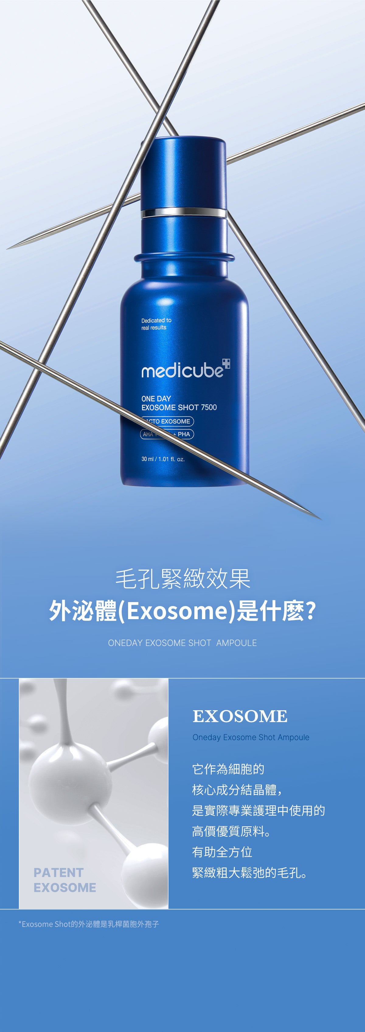 Medicube - ZERO微針全效毛孔安瓶 7,500ppm (外泌體醫美級強效緊緻毛孔精華) 30ml